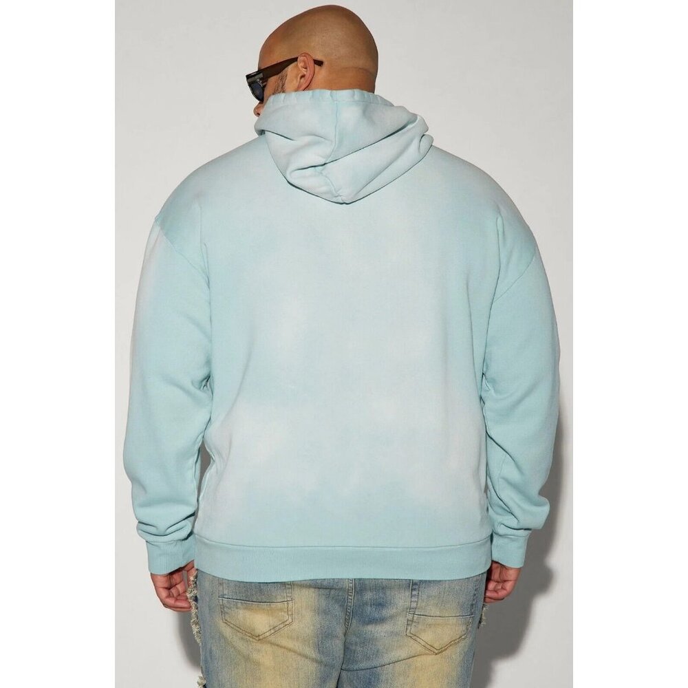 New York Flower District Hoodie Sweater Blue Men's - Picture 8 of 8